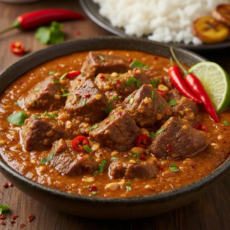 Sauce arachide viande