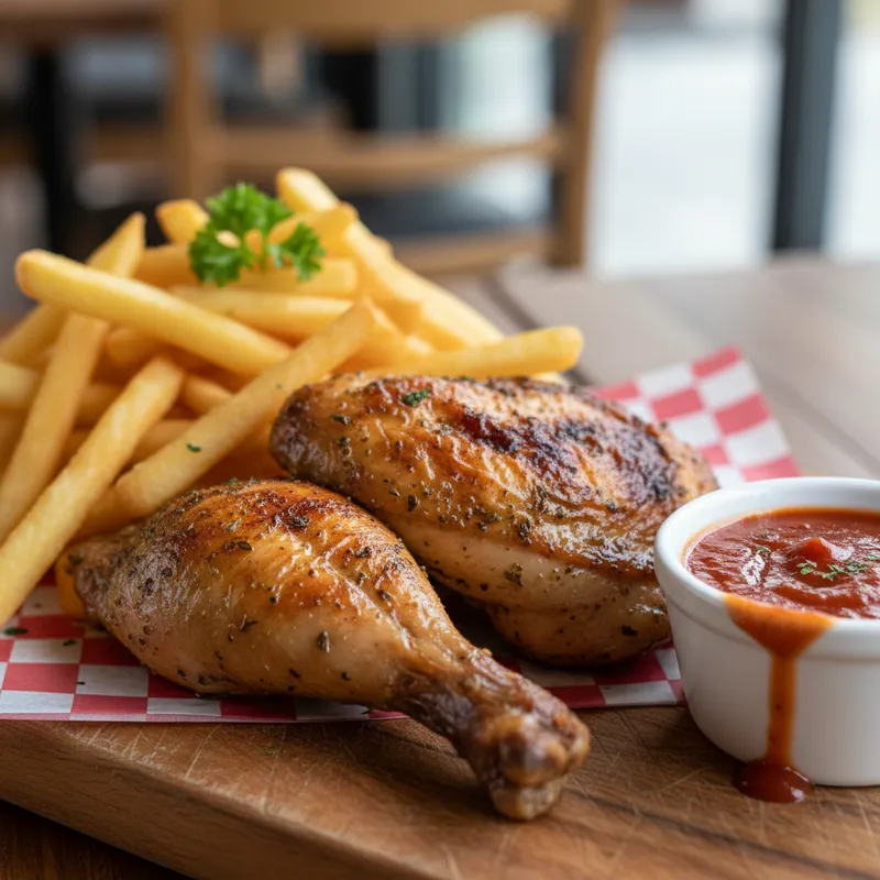 Frites ¼ poulet